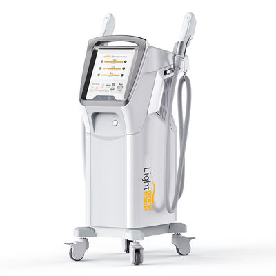 comprar 2 alças OPT SHR IPL Laser depilação de pele Rejuvenescimento de beleza máquina Fabricação em linha