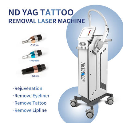 1320nm 1064nm 532nm Q Switch Nd Yag Máquina de remoção de tatuagens a laser Máquina de rejuvenescimento da pele de peeling de carbono
